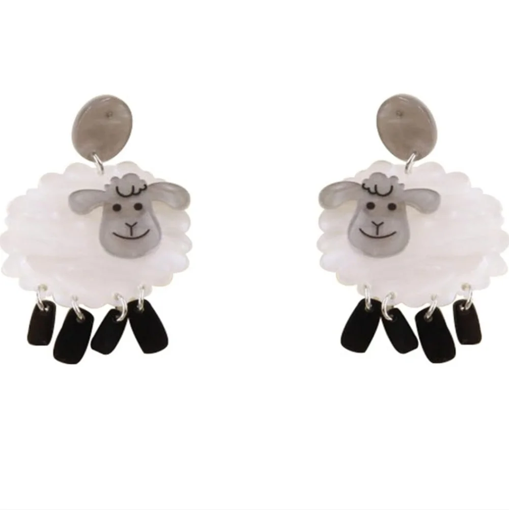 Adorable Sheep Earrings for Kids